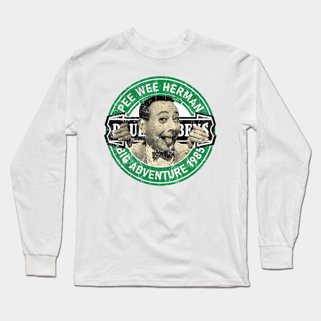 Pee Wee Herman - Big Adventure 1985 Long Sleeve T-Shirt by modar siap